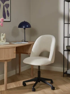 Sedia Da Scrivania In Velluto Rachel, Regolabile In Altezza