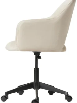 Sedia Da Scrivania In Velluto Rachel, Regolabile In Altezza