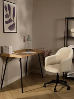 Sedia Da Scrivania In Velluto Rachel, Regolabile In Altezza