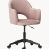 Sedia Da Scrivania In Velluto Rachel, Regolabile In Altezza