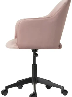 Sedia Da Scrivania In Velluto Rachel, Regolabile In Altezza