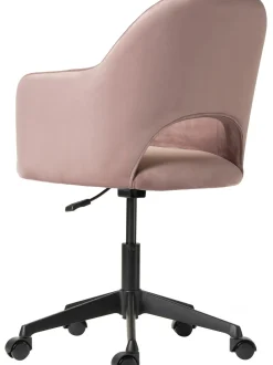 Sedia Da Scrivania In Velluto Rachel, Regolabile In Altezza