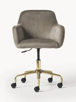 Sedia Da Scrivania In Velluto Lucie