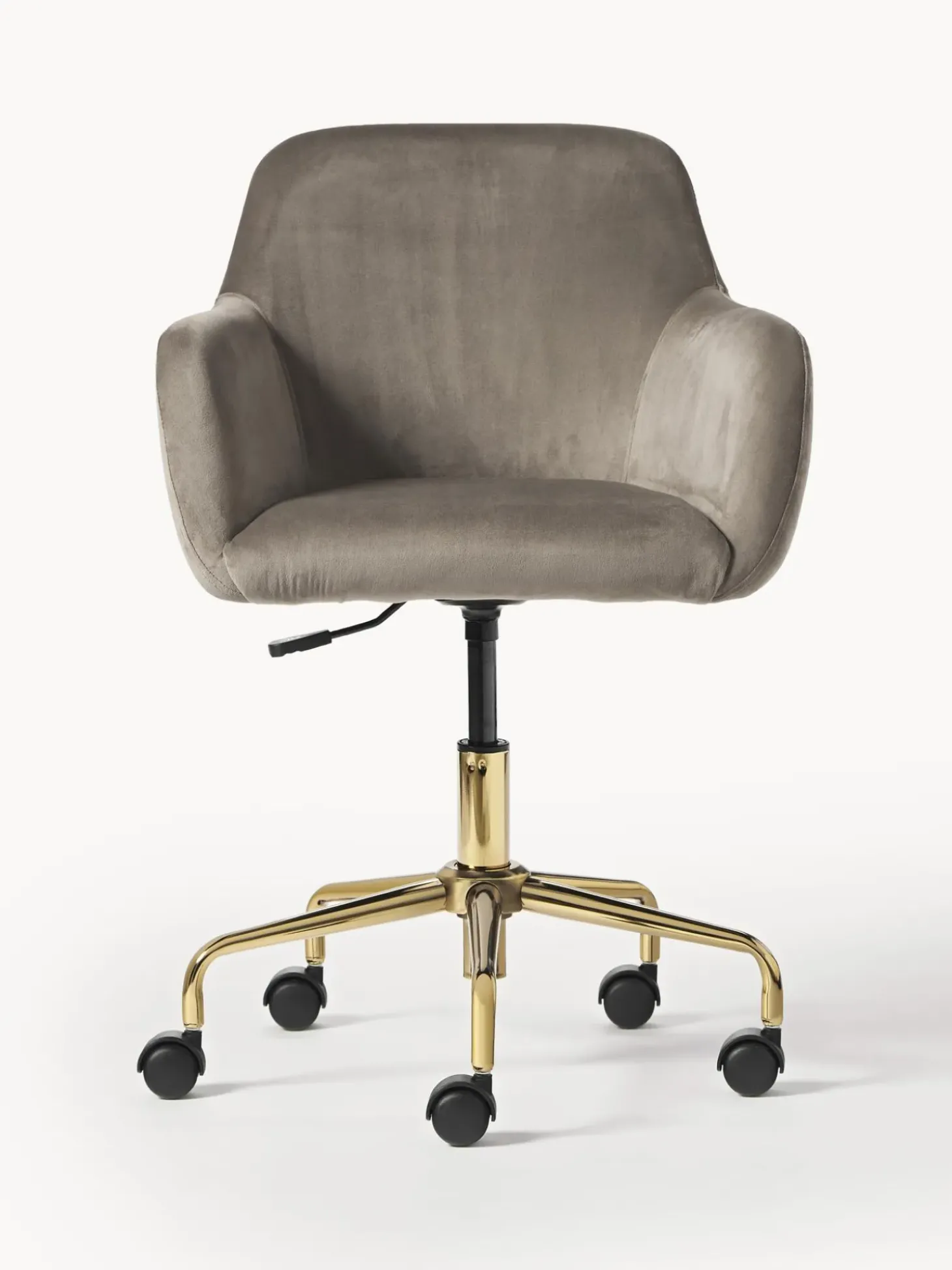 Sedia Da Scrivania In Velluto Lucie