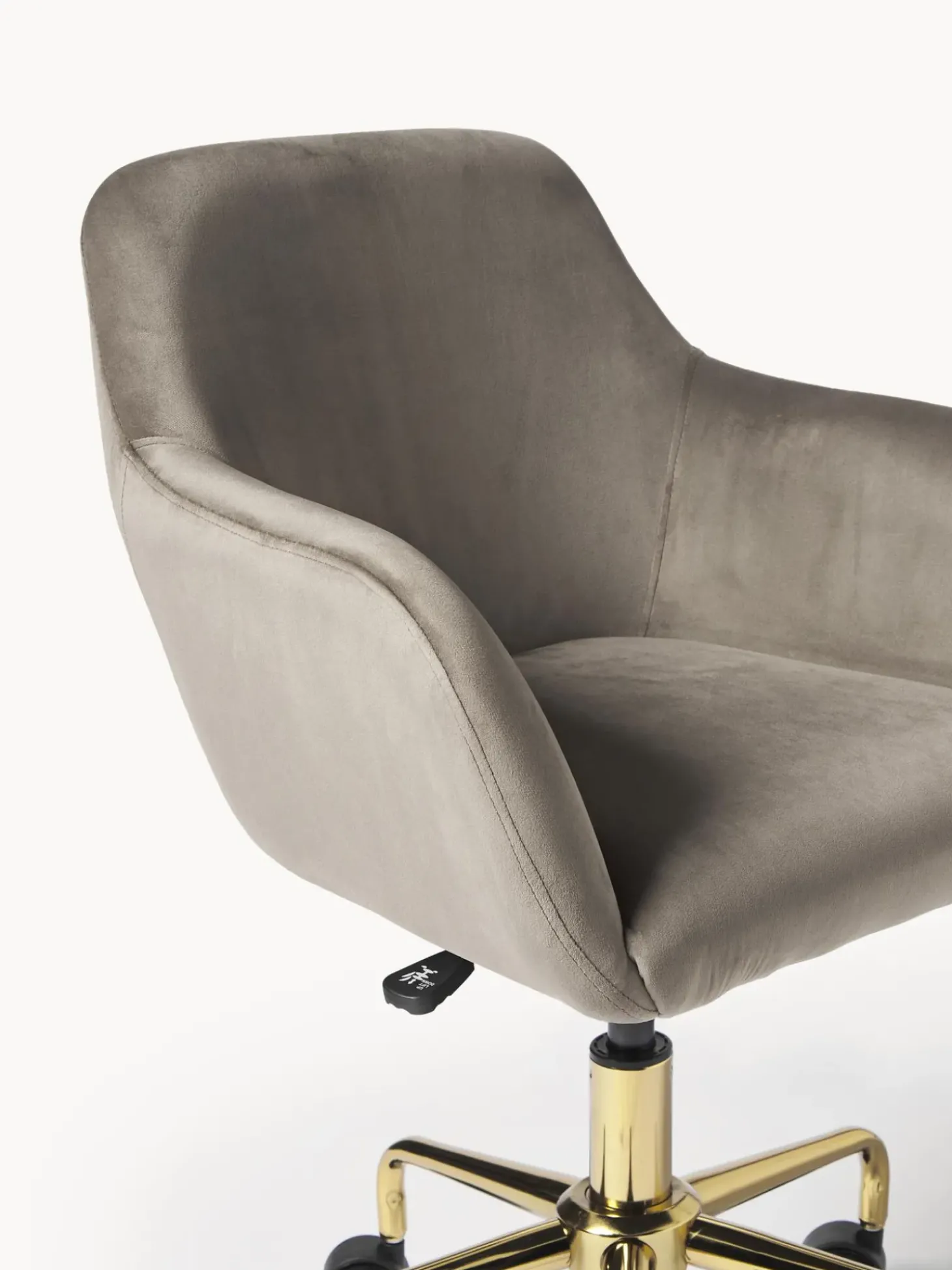 Sedia Da Scrivania In Velluto Lucie