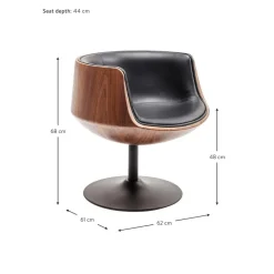 Sedia Girevole Retro Club