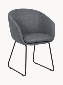 Sedia Imbottita Con Braccioli Juri