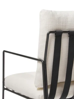 Sedia Imbottita Con Struttura In Metallo Wayne