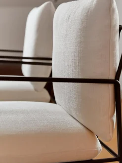 Sedia Imbottita Con Struttura In Metallo Wayne