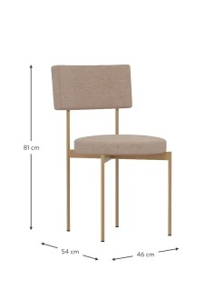 Sedia Imbottita Con Struttura In Metallo Sedia
