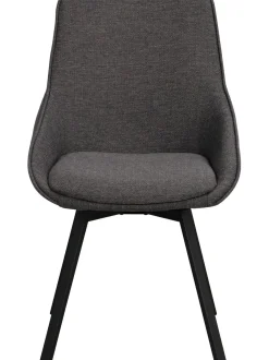 Sedia Imbottita Girevole Con Gambe In Metallo Alison