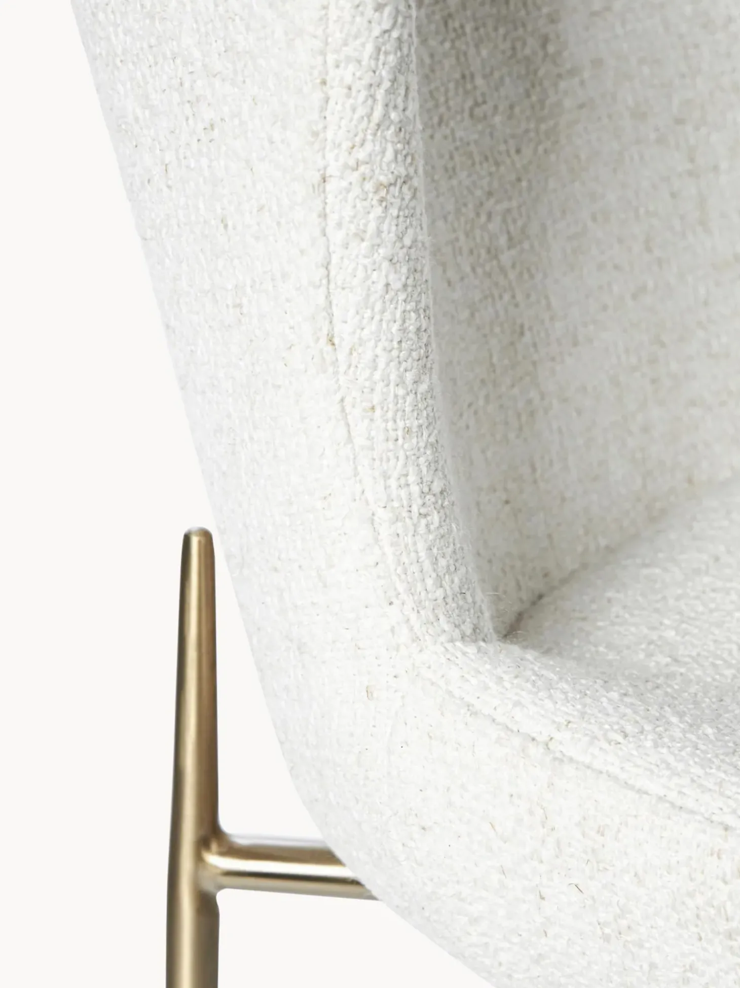 Sedia Imbottita In Boucle Tess