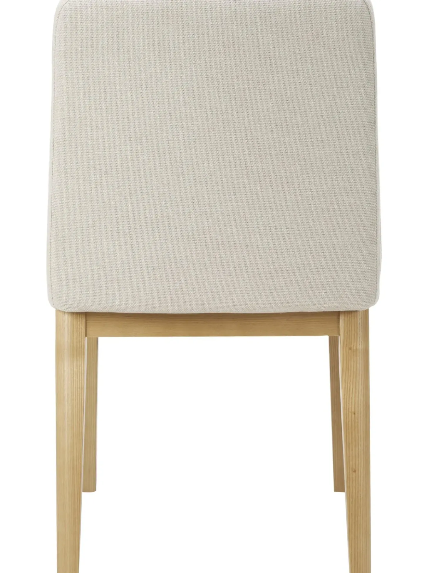 Sedia Imbottita In Tessuto Bianco Crema Koga