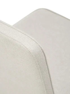 Sedia Imbottita In Tessuto Bianco Crema Koga