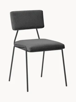 Sedia Imbottita In Velluto A Coste Mats 2 Pz