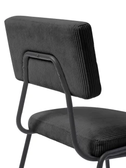 Sedia Imbottita In Velluto A Coste Mats 2 Pz