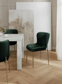 Sedia Imbottita In Velluto Tess