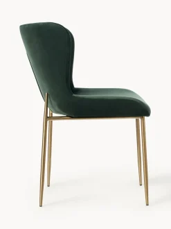 Sedia Imbottita In Velluto Tess