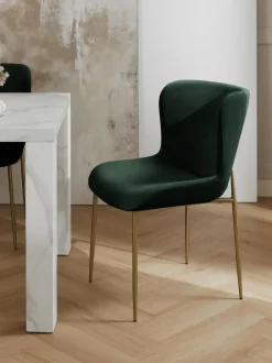 Sedia Imbottita In Velluto Tess