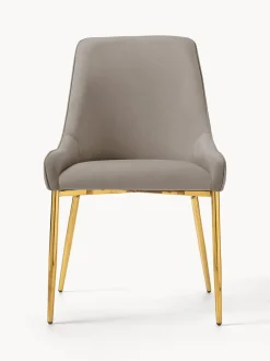 Sedia Imbottita In Velluto Ava