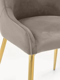 Sedia Imbottita In Velluto Ava