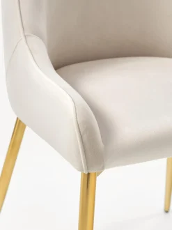 Sedia Imbottita In Velluto Ava