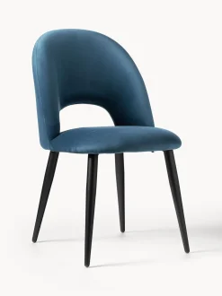 Sedia Imbottita In Velluto Rachel