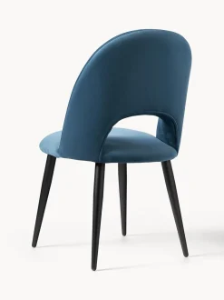 Sedia Imbottita In Velluto Rachel