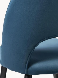 Sedia Imbottita In Velluto Rachel