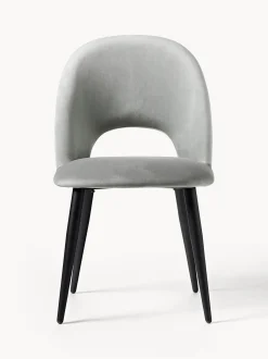 Sedia Imbottita In Velluto Rachel