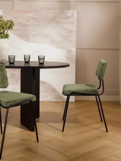 Sedia Imbottita In Velluto A Coste Mats 2 Pz