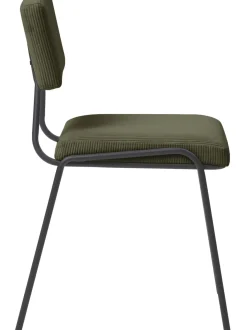 Sedia Imbottita In Velluto A Coste Mats 2 Pz