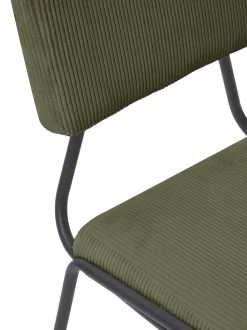 Sedia Imbottita In Velluto A Coste Mats 2 Pz