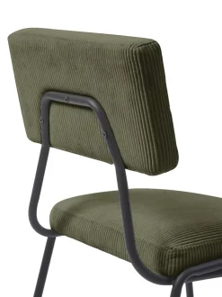 Sedia Imbottita In Velluto A Coste Mats 2 Pz