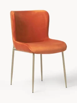 Sedia Imbottita In Velluto Tess