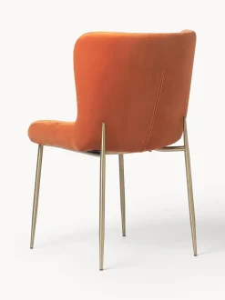 Sedia Imbottita In Velluto Tess