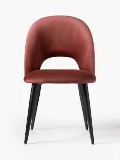 Sedia Imbottita In Velluto Rachel