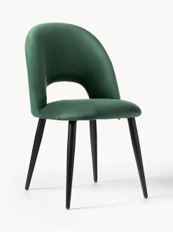 Sedia Imbottita In Velluto Rachel