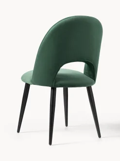 Sedia Imbottita In Velluto Rachel