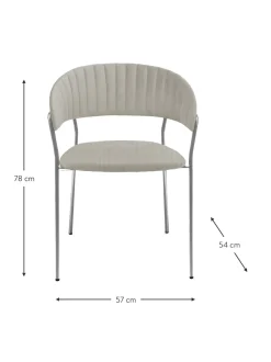 Sedia Imbottita In Velluto Belle 2 Pz
