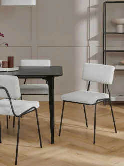 Sedia Imbottita In Velluto A Coste Mats 2 Pz