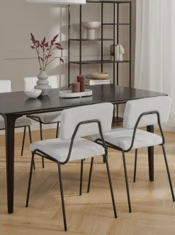 Sedia Imbottita In Velluto A Coste Mats 2 Pz