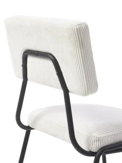 Sedia Imbottita In Velluto A Coste Mats 2 Pz