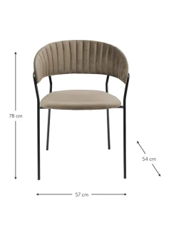 Sedia Imbottita In Velluto Belle 2 Pz