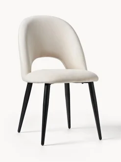 Sedia Imbottita In Velluto Rachel