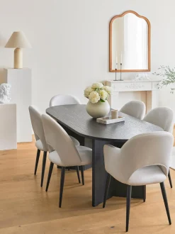 Sedia Imbottita In Velluto Rachel