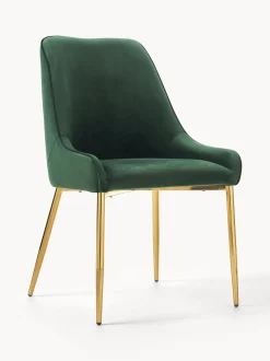 Sedia Imbottita In Velluto Ava