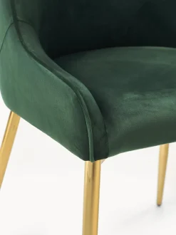 Sedia Imbottita In Velluto Ava