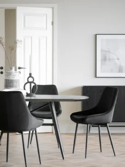 Sedia Imbottita In Velluto Sierra 2 Pz