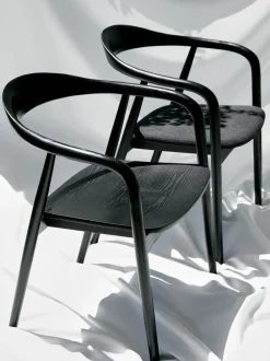 Sedia In Legno Con Braccioli Angelina